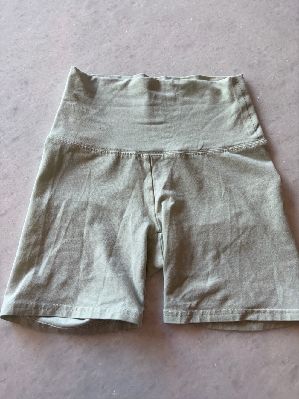 TNA High-Rise Sage Green Bike Shorts